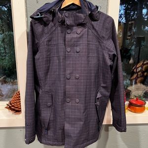 REI Elements Lightweight Peacoat-style Rain Jacket